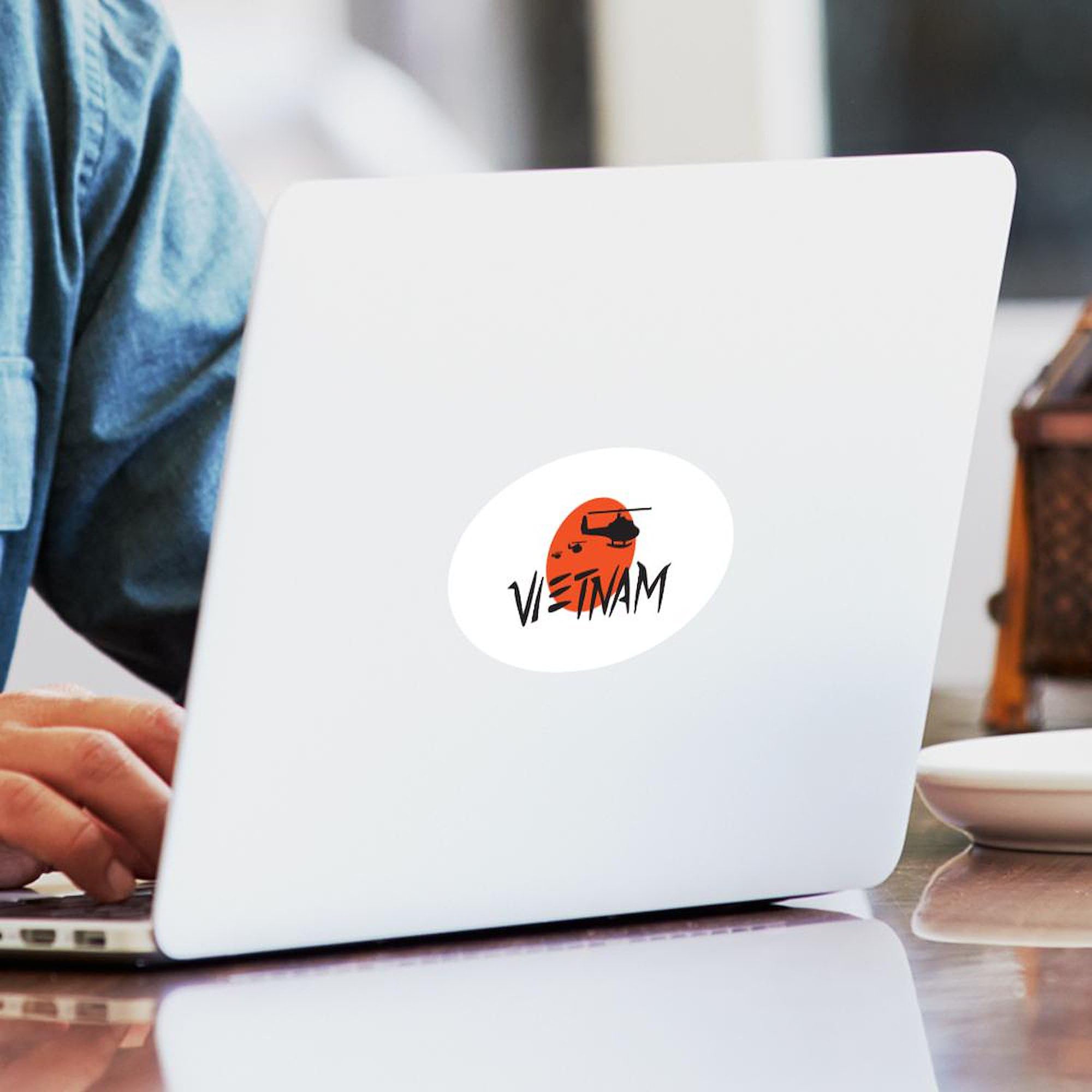 Vietnam Helicopters Car Sticker - Durable Bumper Decal for Cars & Laptops