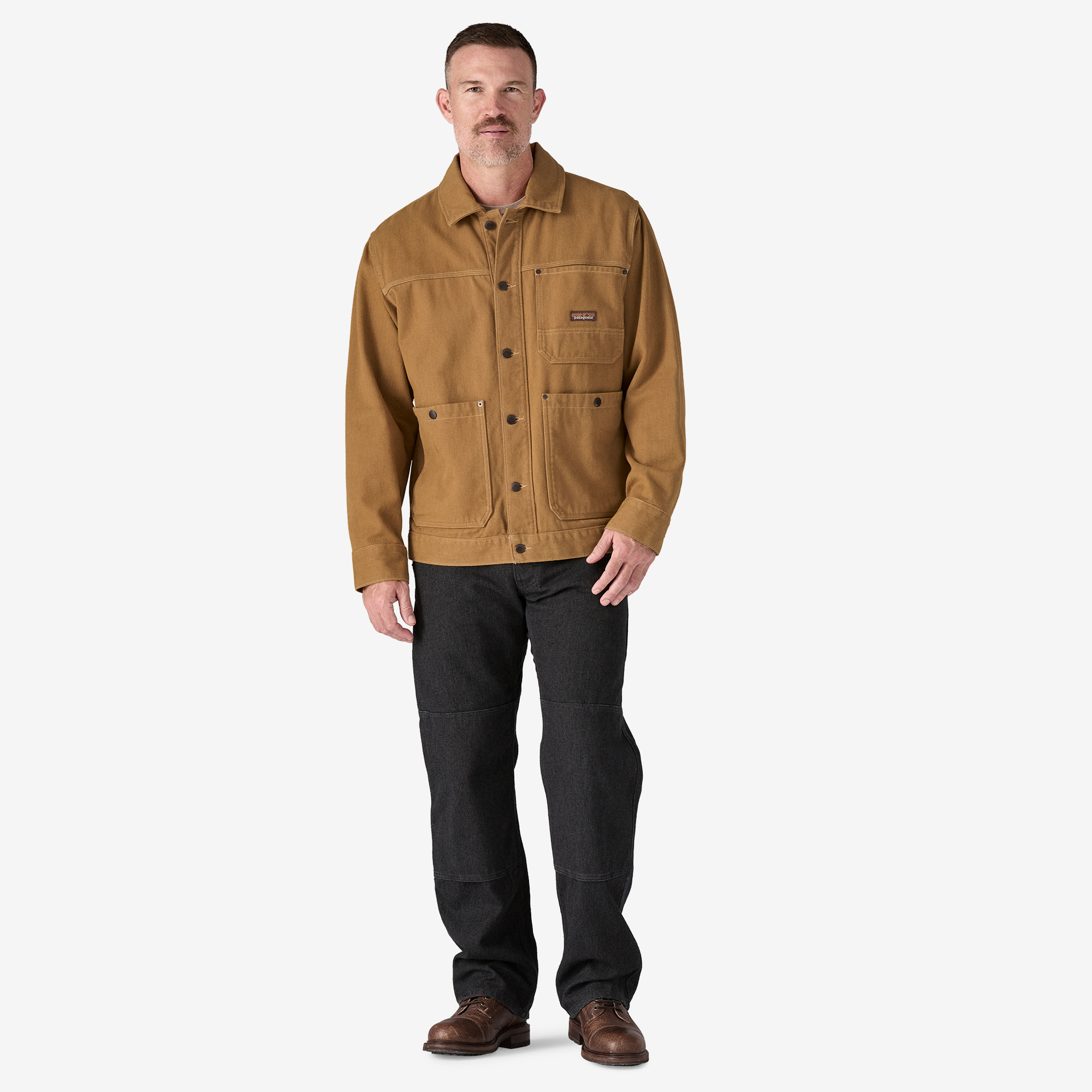 Men's Iron Forge™ Heavy Duty Canvas Chore Coat - Durable Workwear Jacket for Outdoor Labor, Farming & Casual Wear