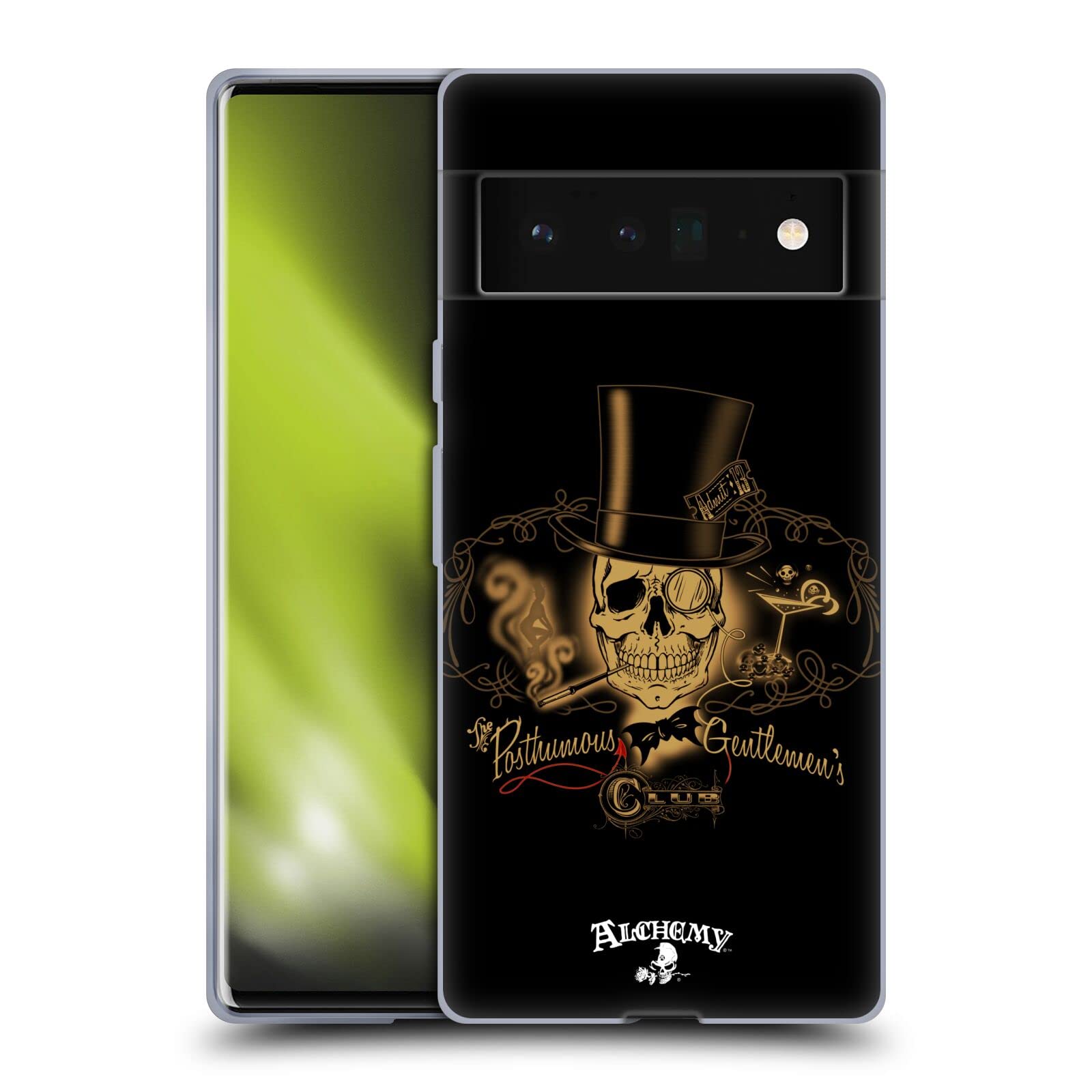 Alchemy Gothic Skull Case for Google Pixel 6 Pro - Gothic Style Phone Cover for Men
