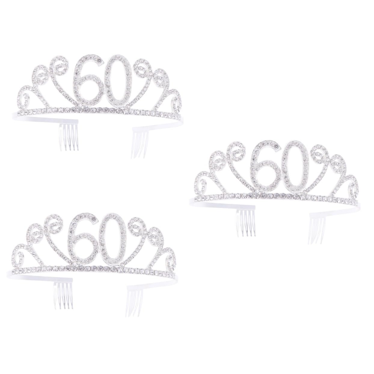 Beaupretty 3-Piece Rhinestone Hair Accessories Set for Women - 60pcs Crystal Hair Jewels, Headbands & Hair Clips - Elegant Headwear for Parties, Weddings & Special Occasions