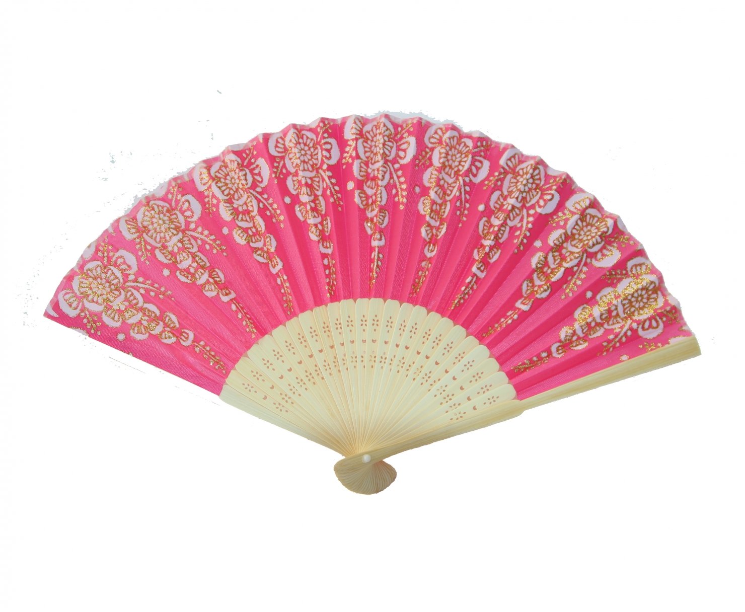 Authentic Feng Shui Wooden Hand Fan - Elegant White Decorative Fan for Home & Office - Perfect for Meditation, Yoga, and Asian-Inspired Decor