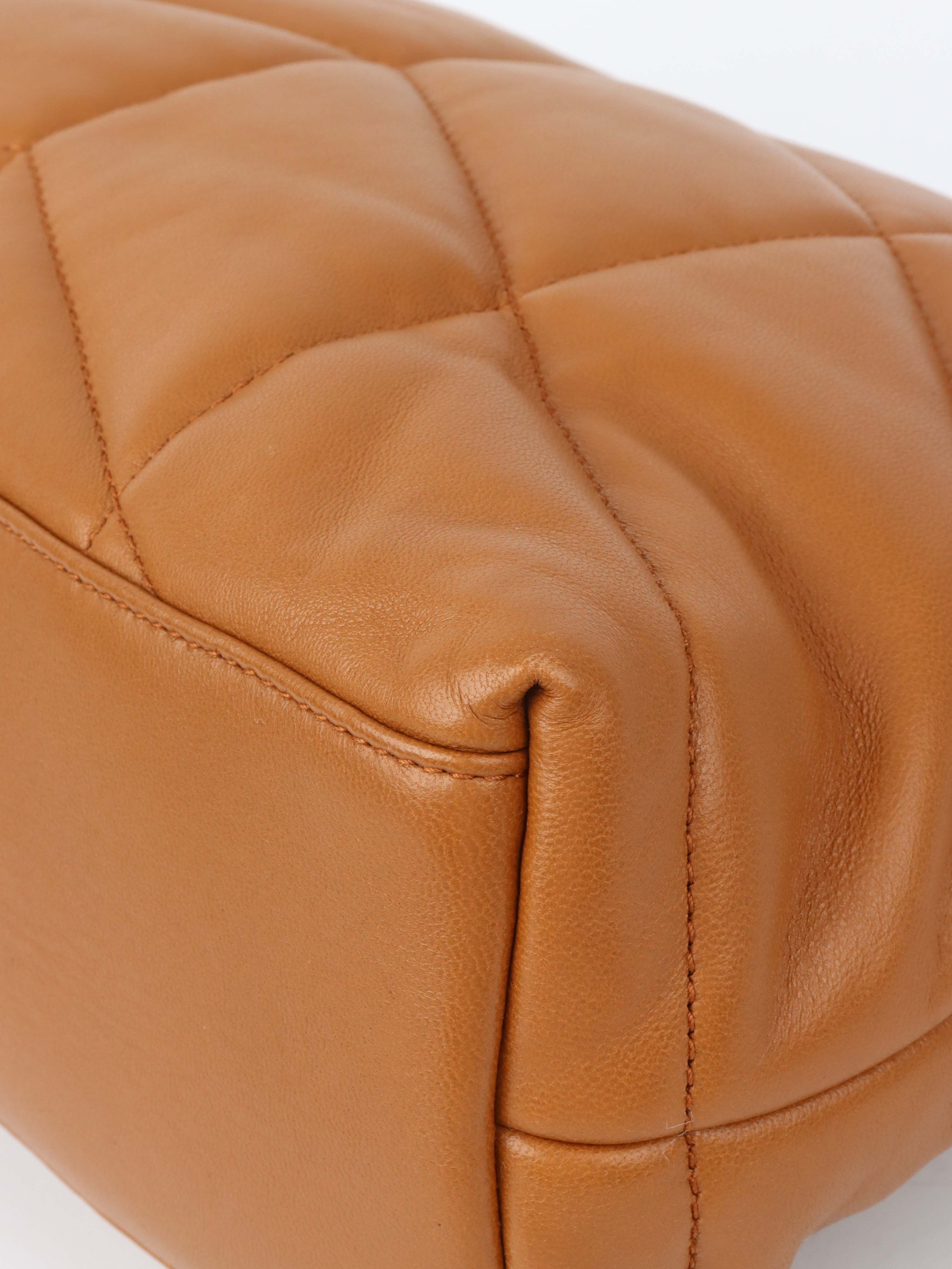 Saint Laurent Caramel Puffer Small Crossbody Bag - Luxury Leather Shoulder Purse for Women | Perfect for Date Night, Travel & Everyday Use
