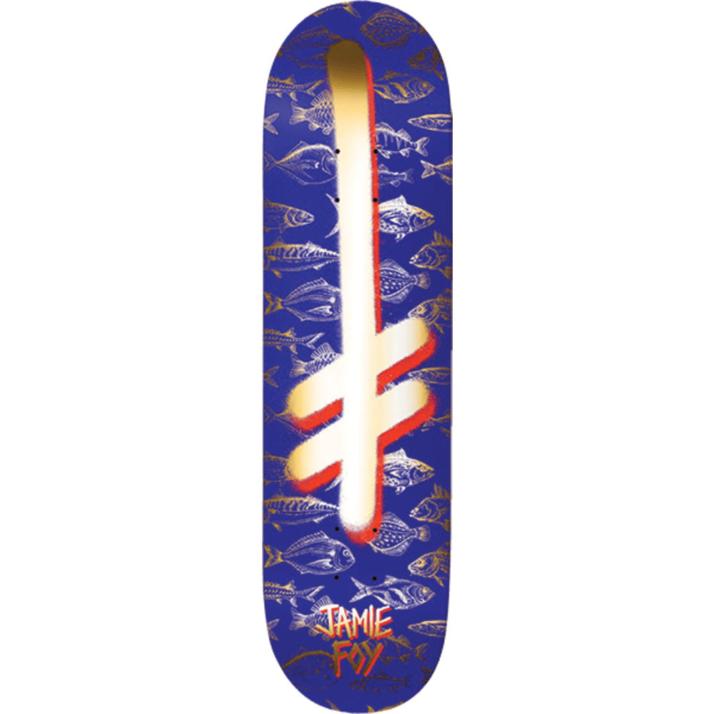 Deathwish Foy Gang Logo Fishes Skateboard Deck 8.0 - Professional Skateboard Deck for Street & Park Skating - Perfect for Skaters & Collectors