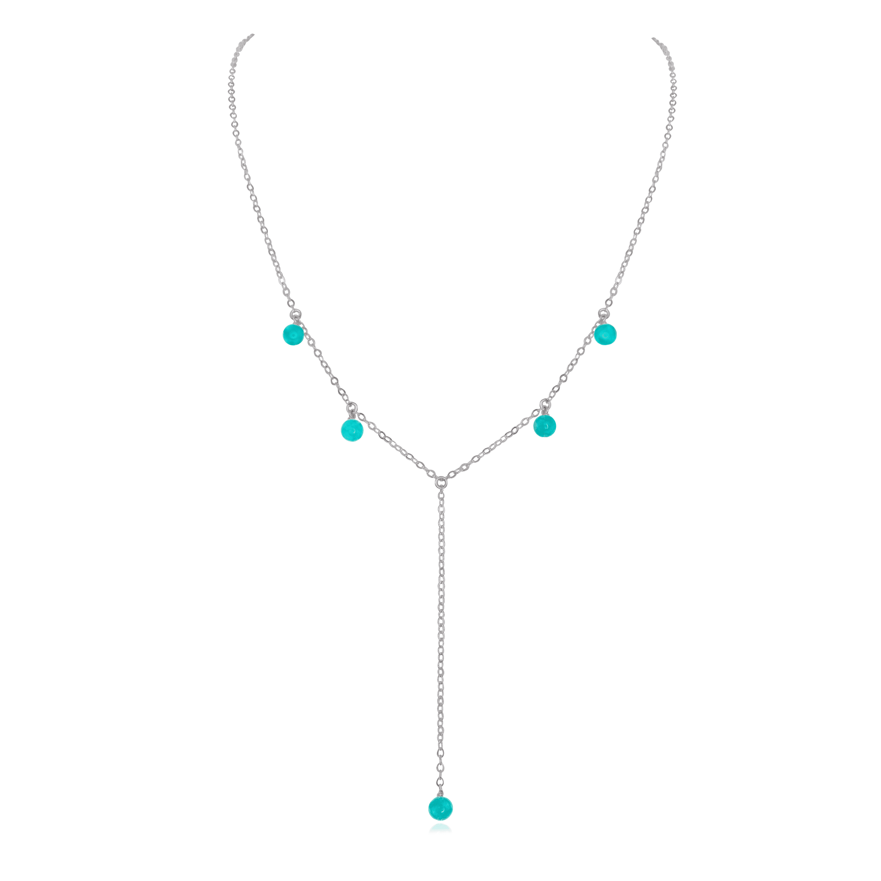 Handmade Turquoise Boho Lariat Necklace - Long Layered Statement Piece for Women | Perfect for Festivals, Beach Vacations & Boho Chic Outfits