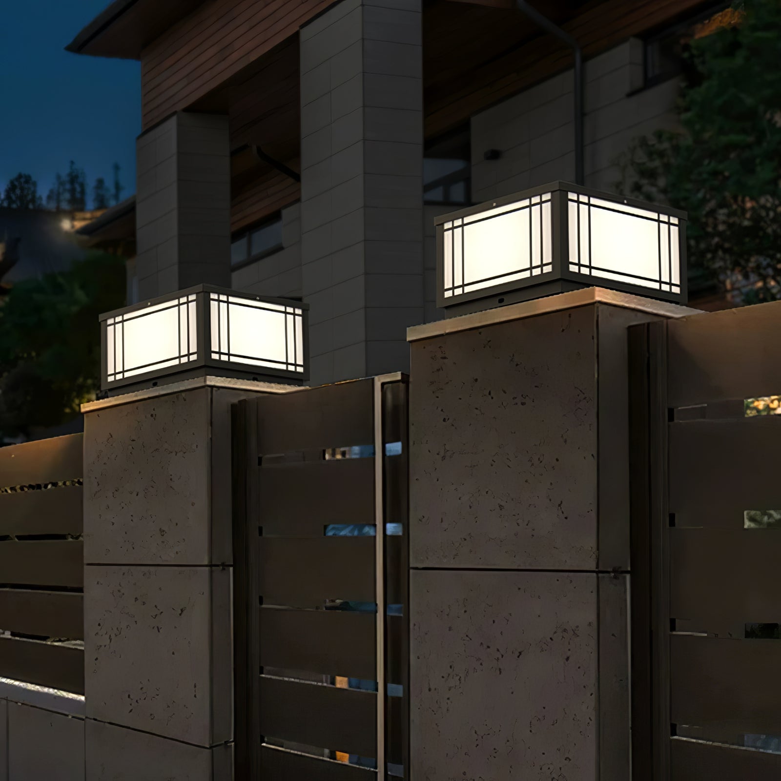 Harrison Solar Powered LED Cube Outdoor Lights - Waterproof Garden, Patio, Pathway Lighting for Backyard, Deck, and Landscape Decoration