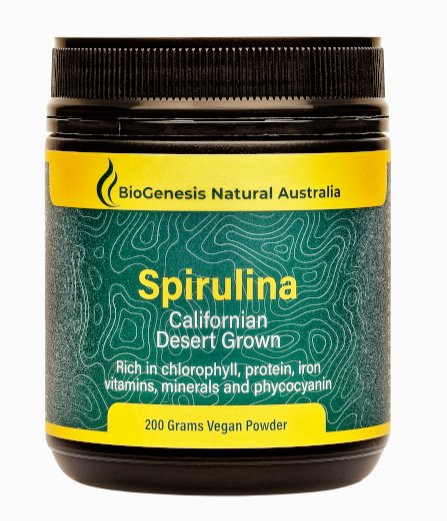 Organic Spirulina Powder - Californian Desert Grown, Non-GMO, Vegan Superfood for Smoothies, Detox & Immune Support