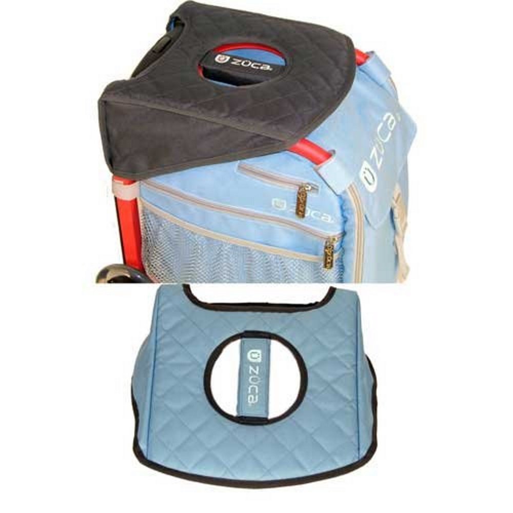 ZUCA Sport Bag - Boho Floral Gym Bag with Removable Seat Cover & Free Lunchbox (Blue Frame) - Perfect for Yoga, Dance Class & Travel Accessories