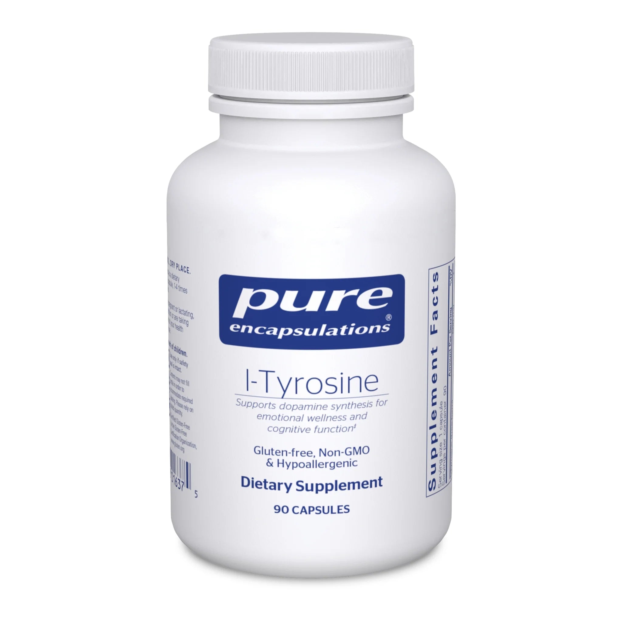 L-Tyrosine 90 Capsules - Premium Amino Acid Supplement for Focus, Stress Relief & Cognitive Support - Ideal for Work, Study & Mental Clarity