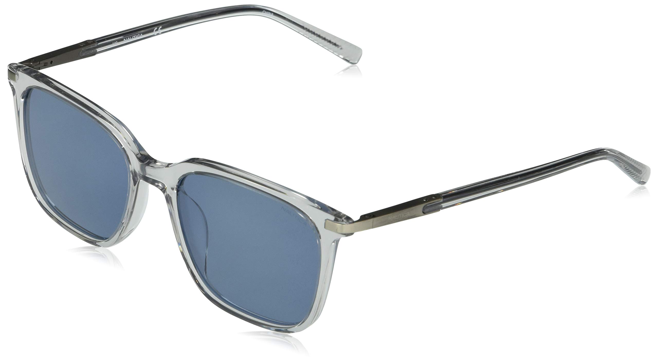 Nautica Men's N6246s Square Sunglasses - Polarized UV Protection, Classic Aviator Style for Driving, Fishing & Outdoor Activities