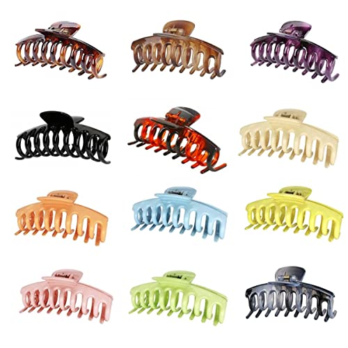 Excelis Hair Clips for Women - 3 Pack Black Hair Barrettes for Thick Hair - Perfect for School, Work, and Everyday Styling