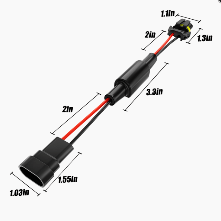 H10/9145/9140 C15 LED DRL Fog Light Conversion Kit with Canbus Load Resistor - 2pcs Set for Enhanced Visibility & Safety | Perfect for Daytime Running Lights & Foggy Conditions