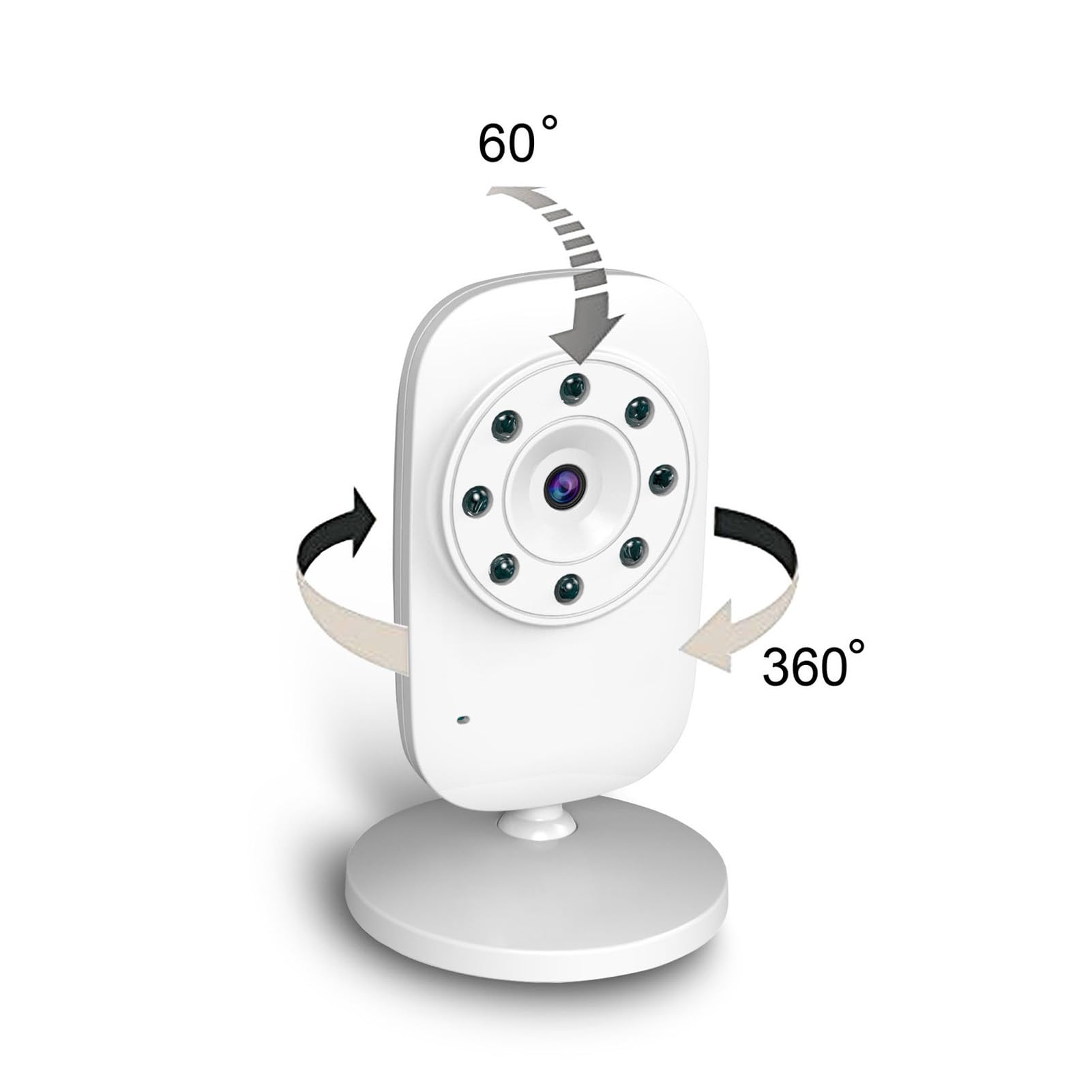 Smart Tilt Security Camera for Baby Monitor & Pet Camera - 1080P HD Video, 2-Way Audio, Night Vision, Motion Detection - Ideal for Home, Nursery & Pet Safety