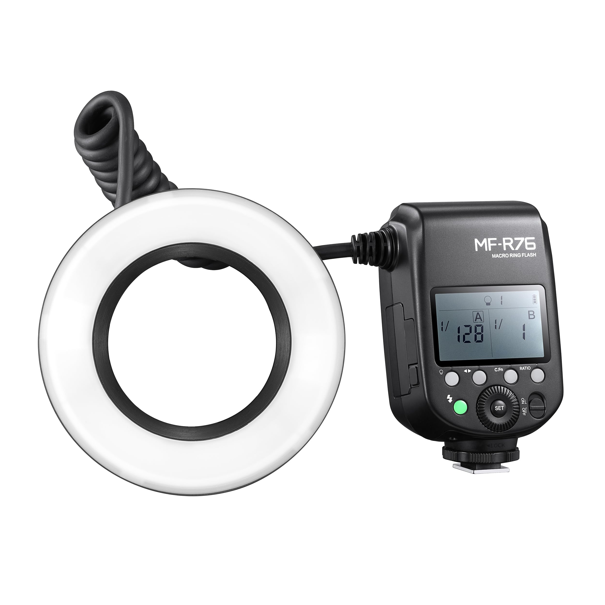 MF-R76 C/N/S On-Camera TTL Macro Ring Flash for Sony DSLR Cameras - Perfect for Jewelry, Product & Close-Up Photography