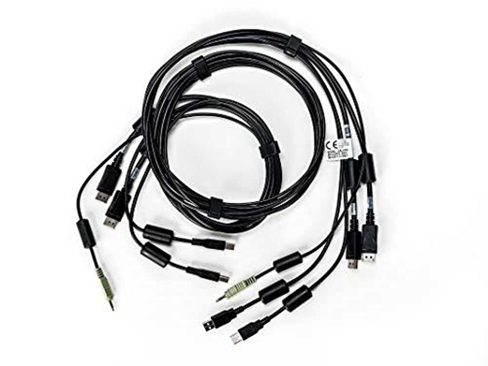 Liebert CBL0108 KVM Cable - 6ft USB to VGA/HDMI/Audio for Server & PC Remote Control - Ideal for Data Centers & IT Management