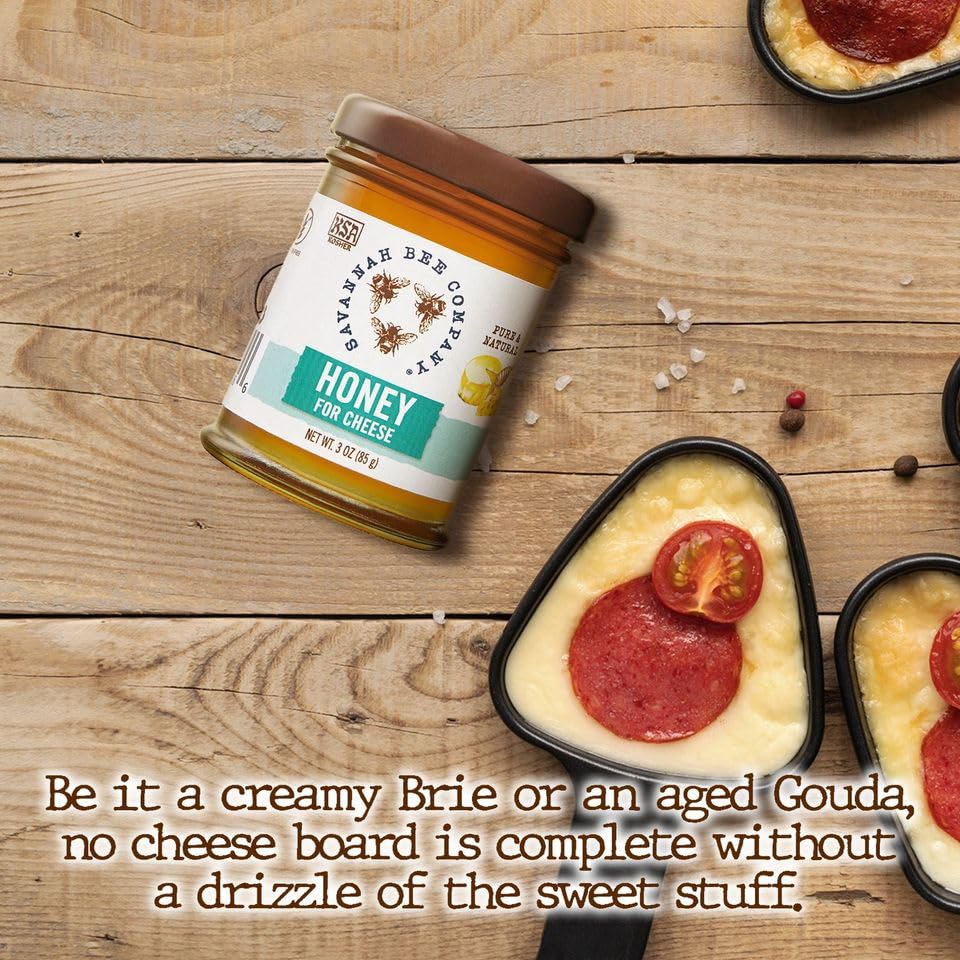 Savannah Bee Company Pure Raw Honey - 100% Natural, Unfiltered & Unprocessed | Perfect for Tea, Baking & Healthy Snacks