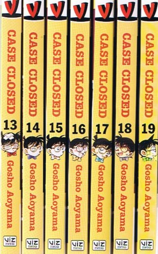 Case Closed Manga Series Volumes 13-19 (7 Book Set) - Perfect for Anime Fans & Manga Collectors - Great Gift for Mystery Lovers & Japanese Culture Enthusiasts