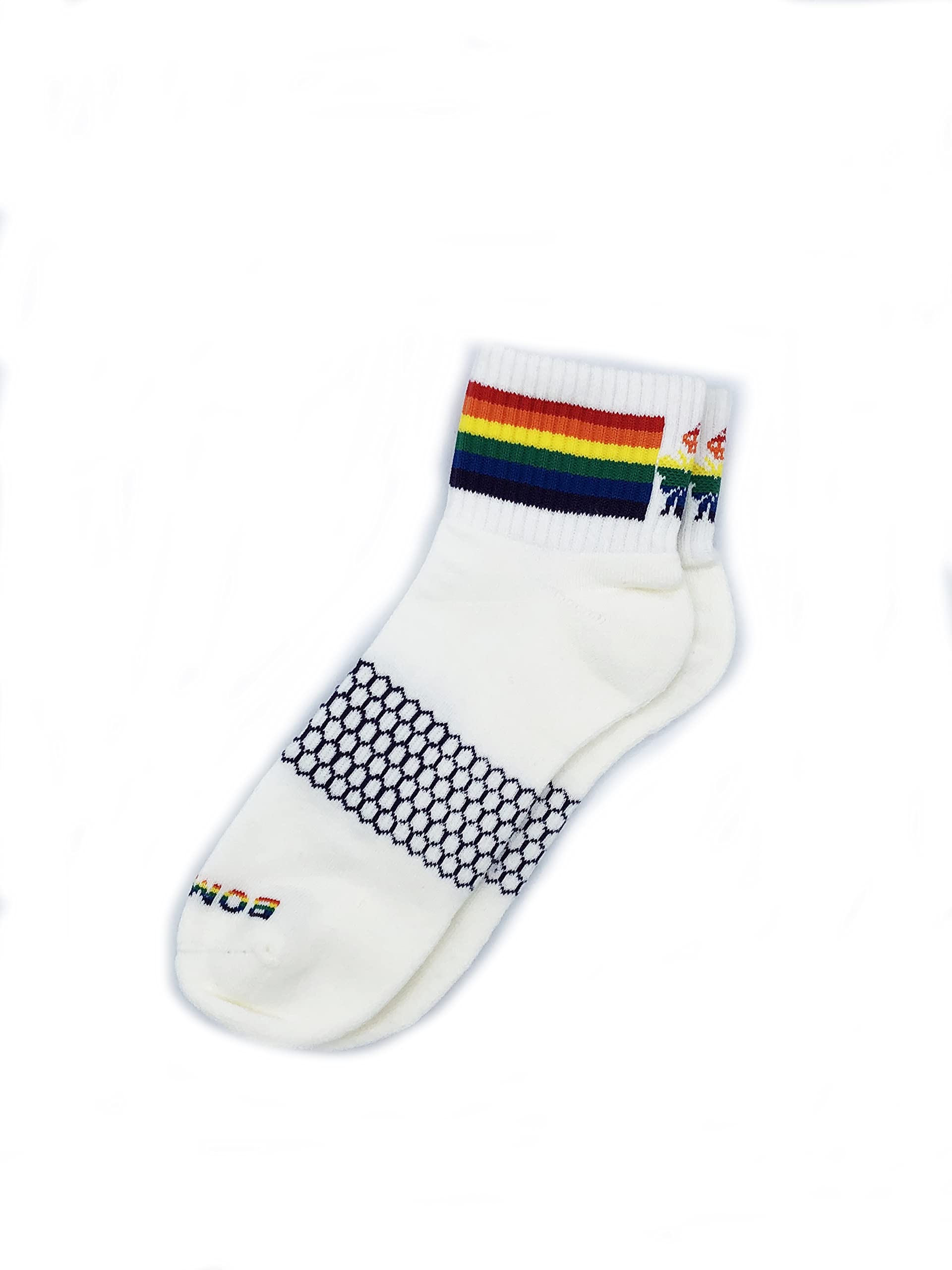 Bombas Bee Proud Quarter Socks - Comfortable & Durable Cotton Socks for Men & Women - Perfect for Running, Hiking & Everyday Wear
