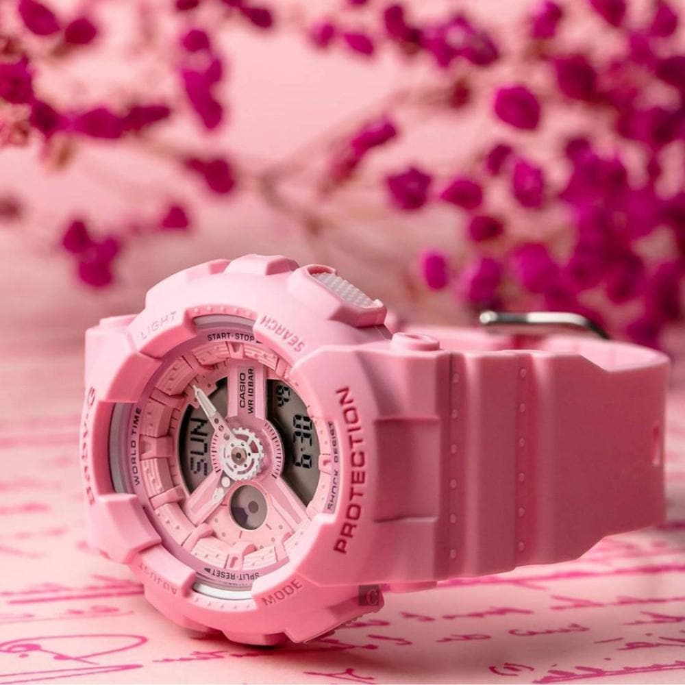 CASIO BABY-G BA-110-4A1DR Digital Quartz Pink Resin Women's Sports Watch - Waterproof & Shock Resistant for Active Lifestyle, Gym, Running, Swimming