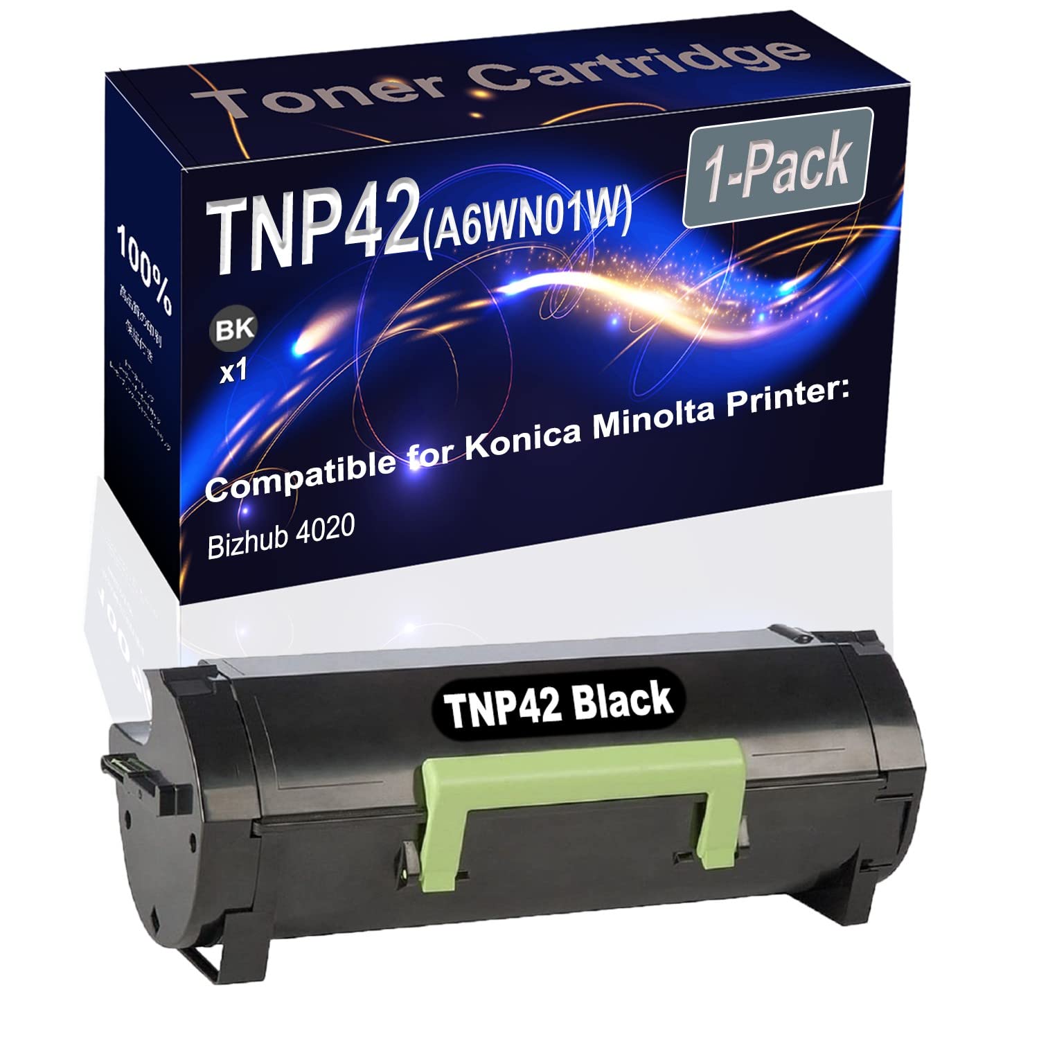 High Capacity Black TNP42 TNP-42 (A6WN01W) Toner Cartridge - 1-Pack - Compatible with Konica Minolta Bizhub 4020 Printer - Perfect for Office Printing & High Volume Document Production