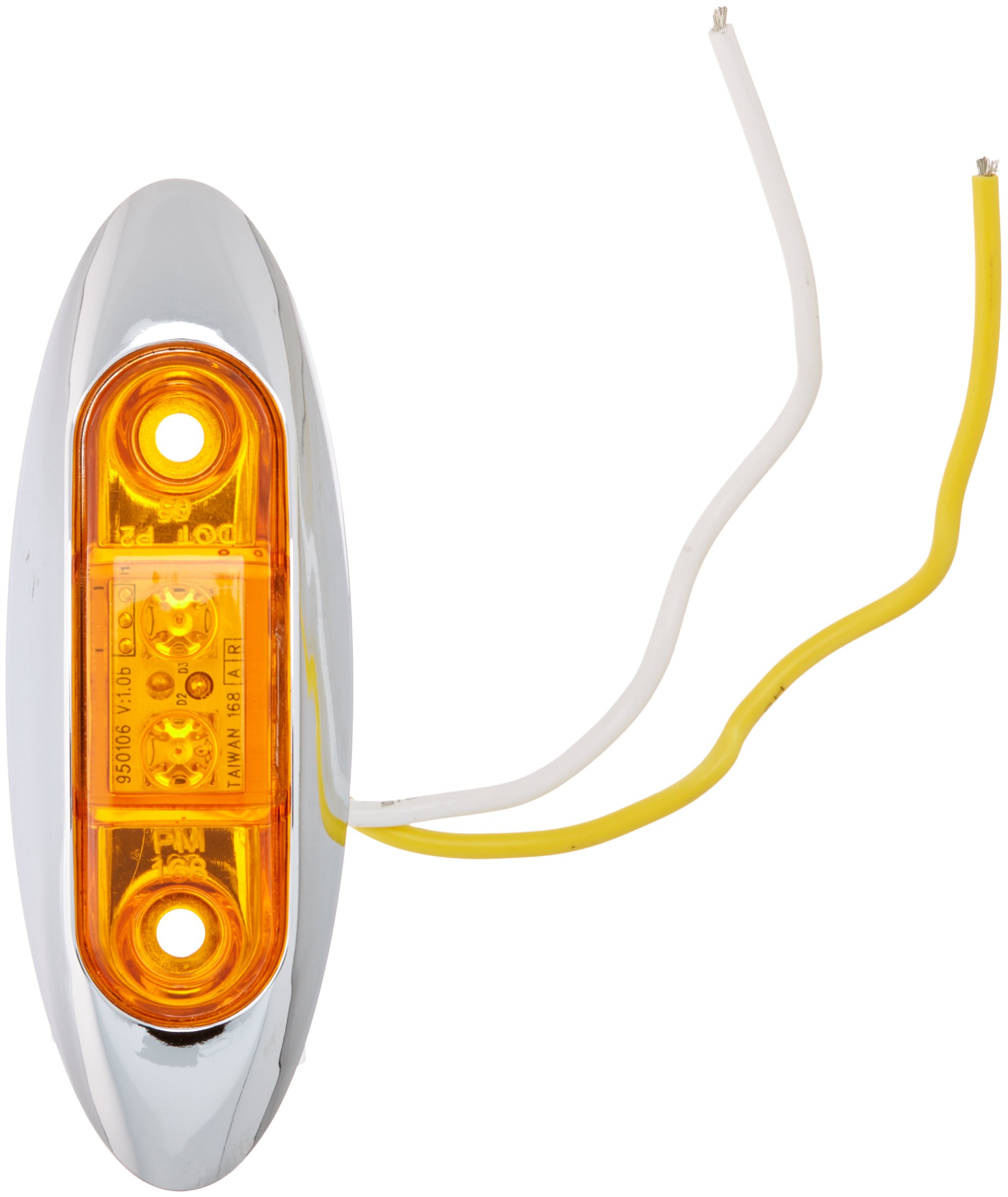 Peterson Mfg V168XA LED Marker Light - Clearance Light P2 for Trucks & Trailers - Durable Waterproof Marker Lights for Semi Trailers, Boats & RVs