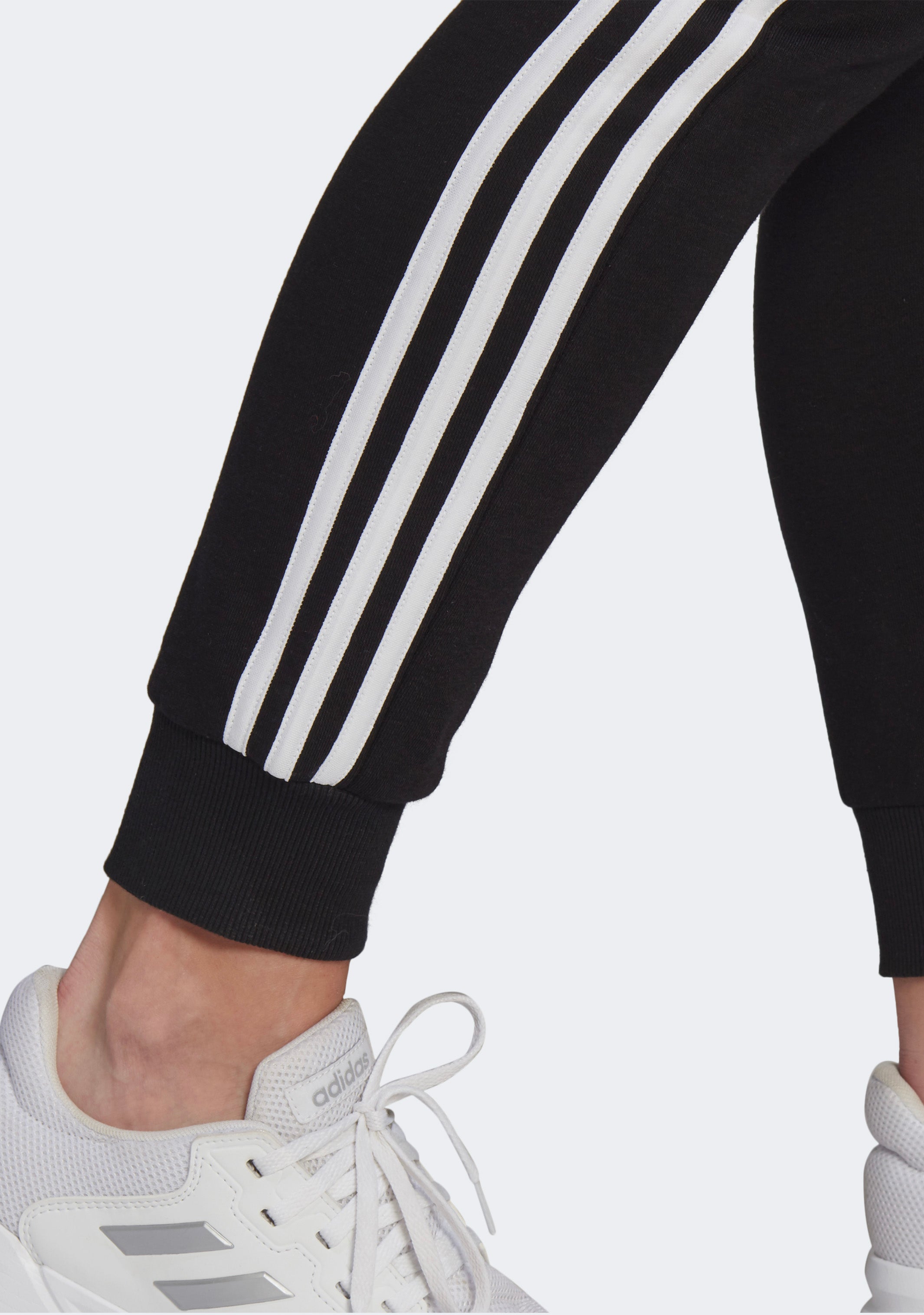 Adidas Women's Essential Fleece 3-Stripe Pants - Soft Joggers for Lounge, Workout & Casual Wear - Comfortable Athletic Pants for Running, Yoga & Everyday Use