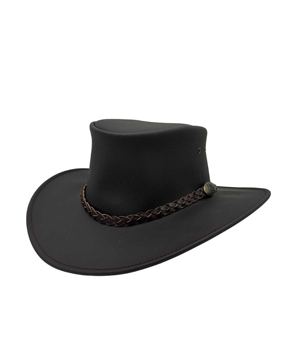 Jacaru Ranger Hat - Genuine Leather Outback Hat for Men & Women - Perfect for Hiking, Camping, and Outdoor Adventures