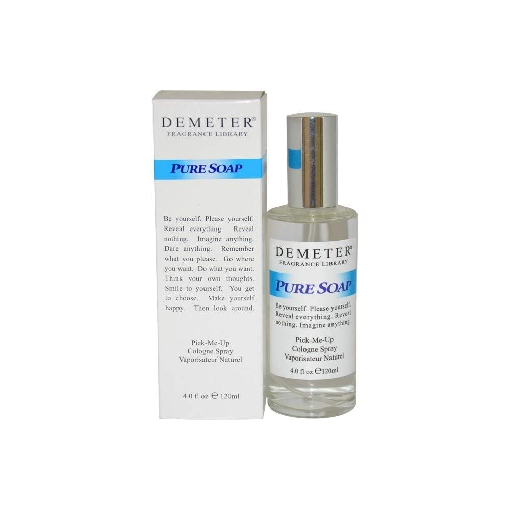 Demeter Pure Soap Cologne Spray for Men & Women - 4 oz Fresh Scent Body Fragrance | Perfect for Daily Use, Office, and Special Occasions