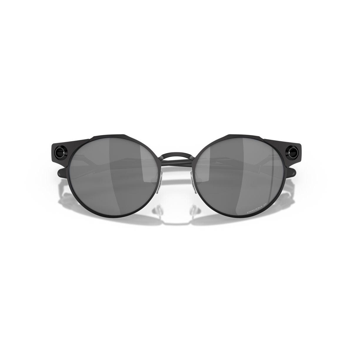 Oakley Deadbolt Sunglasses Satin Black with Prizm Black Polarized Lenses - Model 0OO6046 604603 - Perfect for Running, Driving & Outdoor Sports