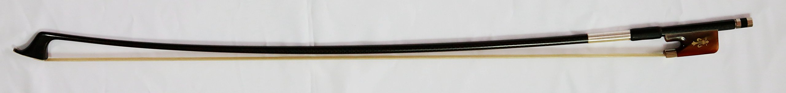 Premium Carbon Fiber Cello Bow with Ox-Horn Woven & Fleur-de-Lys Inlay - Professional Grade Violin Bow for Cellists - Perfect Gift for Musicians, Performances & Music Lessons