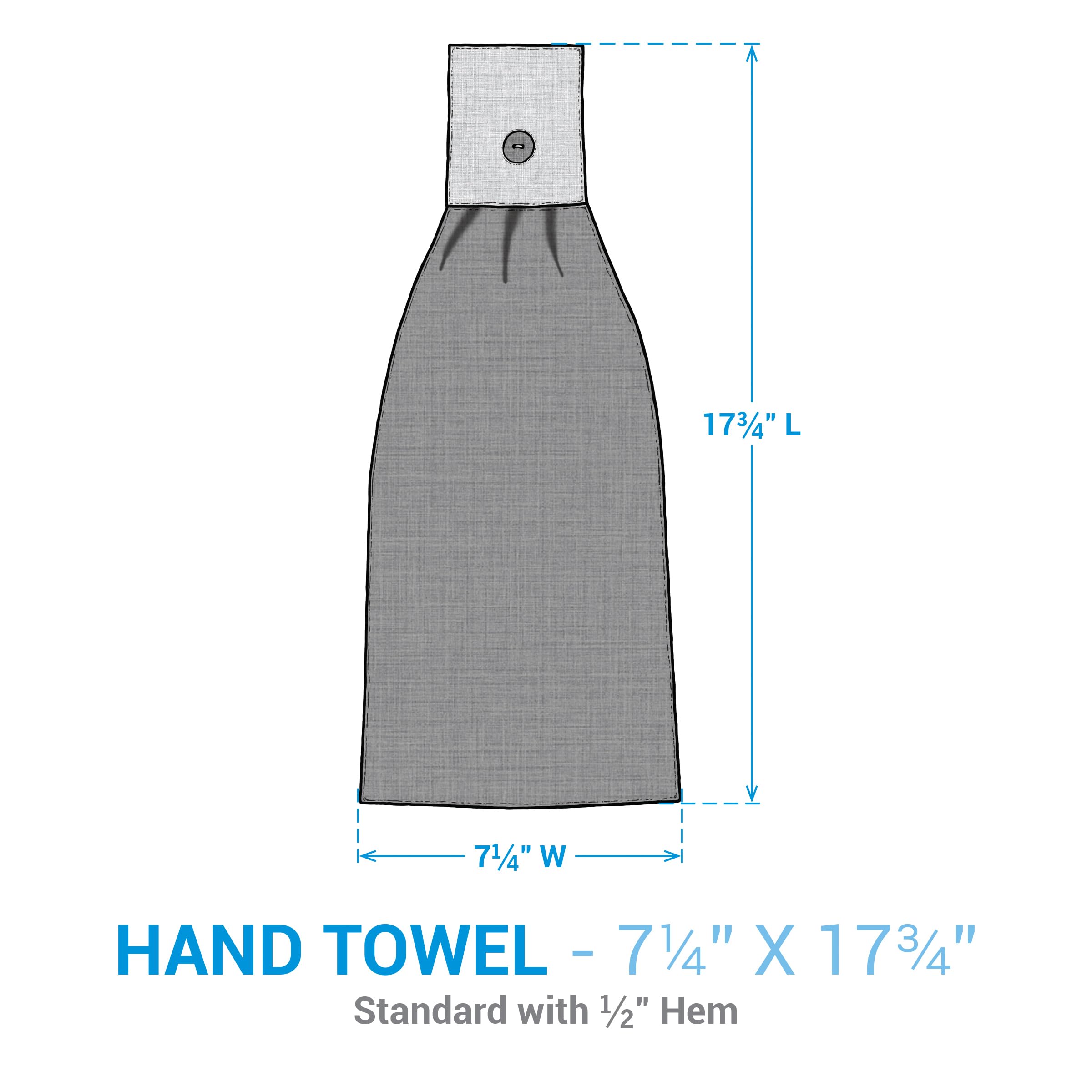 Park Designs Thyme Hand Towel Set of 4 - 100% Cotton Kitchen Towels, Soft & Absorbent - Perfect for Bathroom, Kitchen & Guest Room Decor