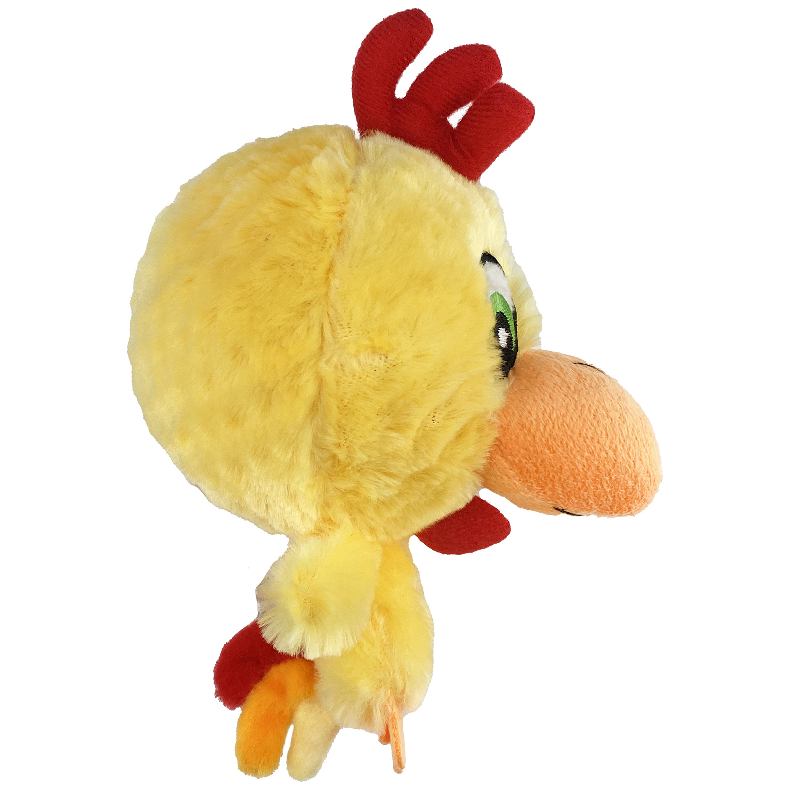 Multipet 43237-1 Knobby Noggins Chicken Dog Toy - Durable Chew Toy for Small & Medium Dogs - Perfect for Playtime, Training & Teething Relief