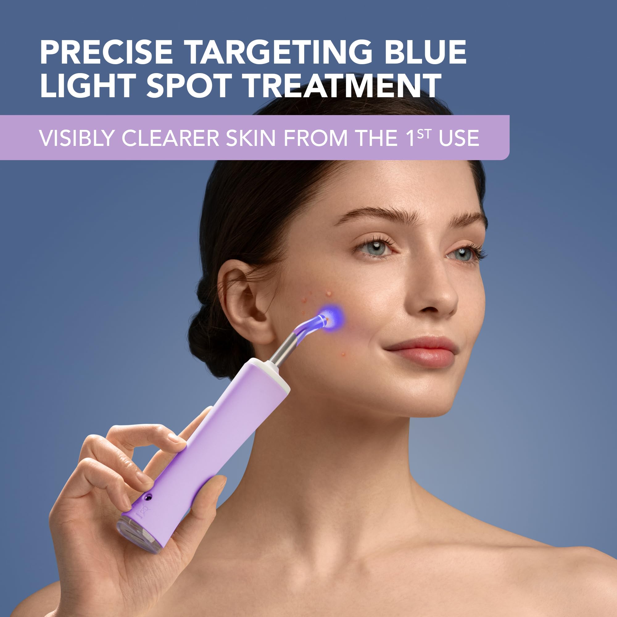 FOREO ESPADA 2 Plus Acne Treatment Device with BHA+PHA Blemish Solution - 0.5 oz Medical-Grade Silicone for Pimple, Scar & Blemish Removal - Pistachio Green | Perfect for Daily Skincare Routine & Travel-Friendly Acne Care