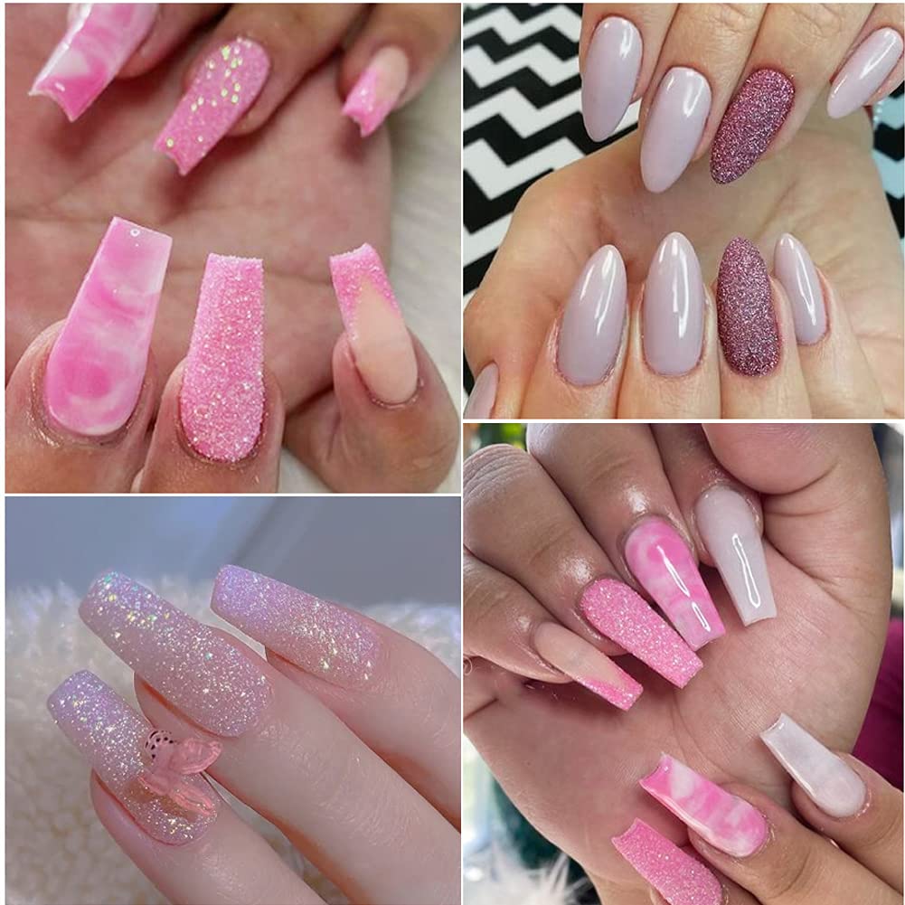 Holographic Luminous Glitter Nail Powder Set - 6 Grid Fluorescent Pigments for Nail Art, Manicure & Decoration | Mermaid Sparkle Dust for Professional & DIY Nail Designs - Perfect for Parties, Salons & Special Occasions