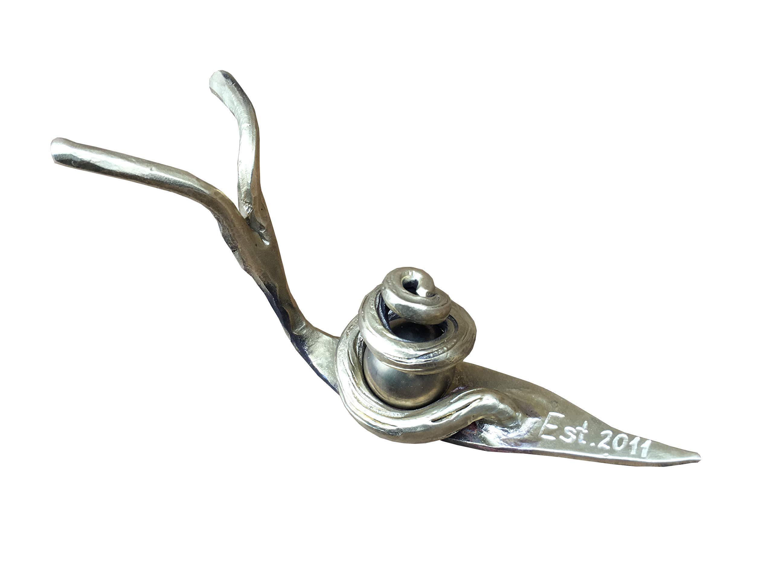 Handcrafted Bronze Snail Sculpture - Unique 8th & 19th Anniversary Gift for Couples - Elegant Bronze Home Decor for Him & Her - Perfect for Wedding Anniversaries, Housewarming, and Office Desk Decor