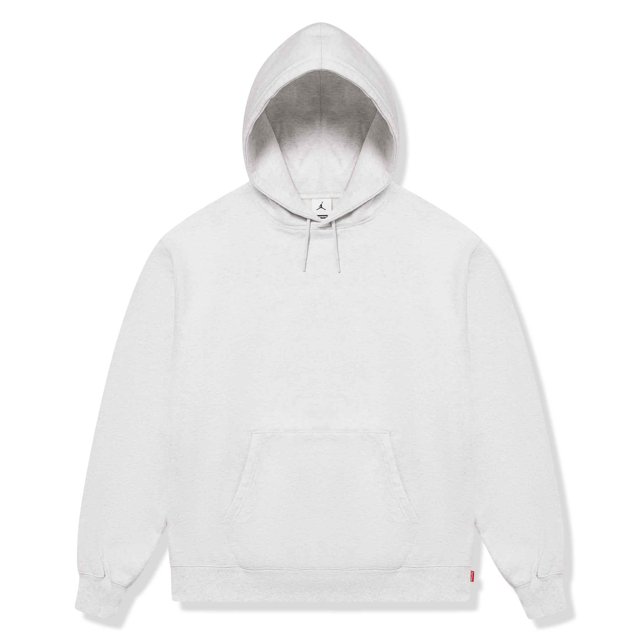 Supreme x Jordan Ash Grey Hoodie Sweatshirt - Men's Streetwear Fashion for Winter 2024 | Casual Wear, Gym, and Urban Style