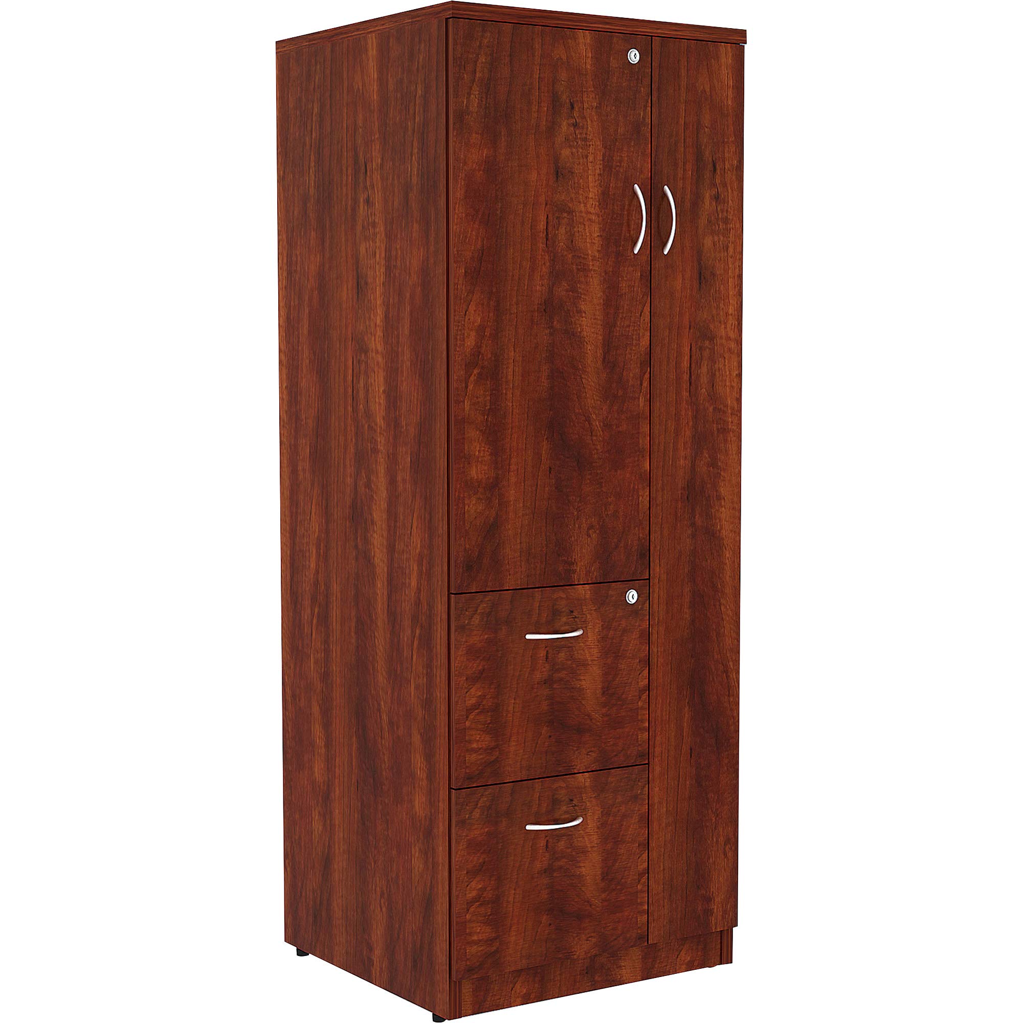 Lorell Essentials Storage Cabinet - Heavy Duty Metal File Cabinet with Lock, 2 Drawers for Office, Home & Classroom Organization