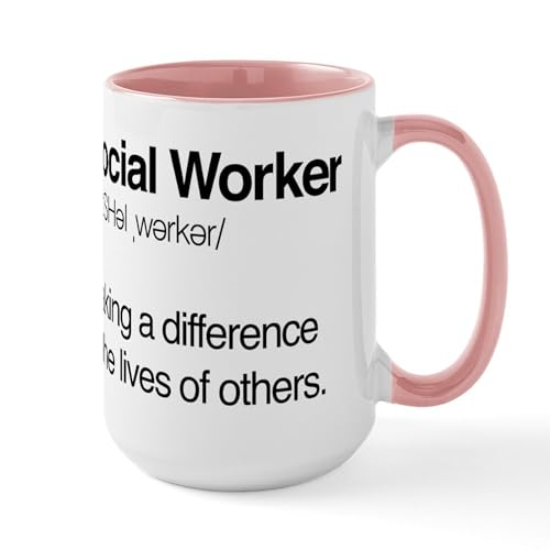 White/Pink Inside - Social Worker Definition