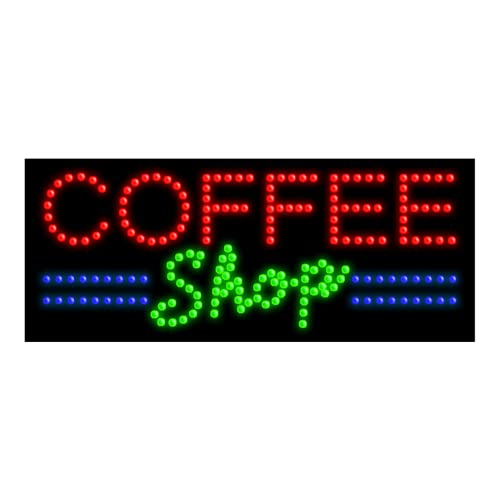 Vintage LED Dots Sign for Coffee Shop - Retro Cafe Wall Decor #21372 | Perfect for Coffee Bars, Restaurants & Home Decor