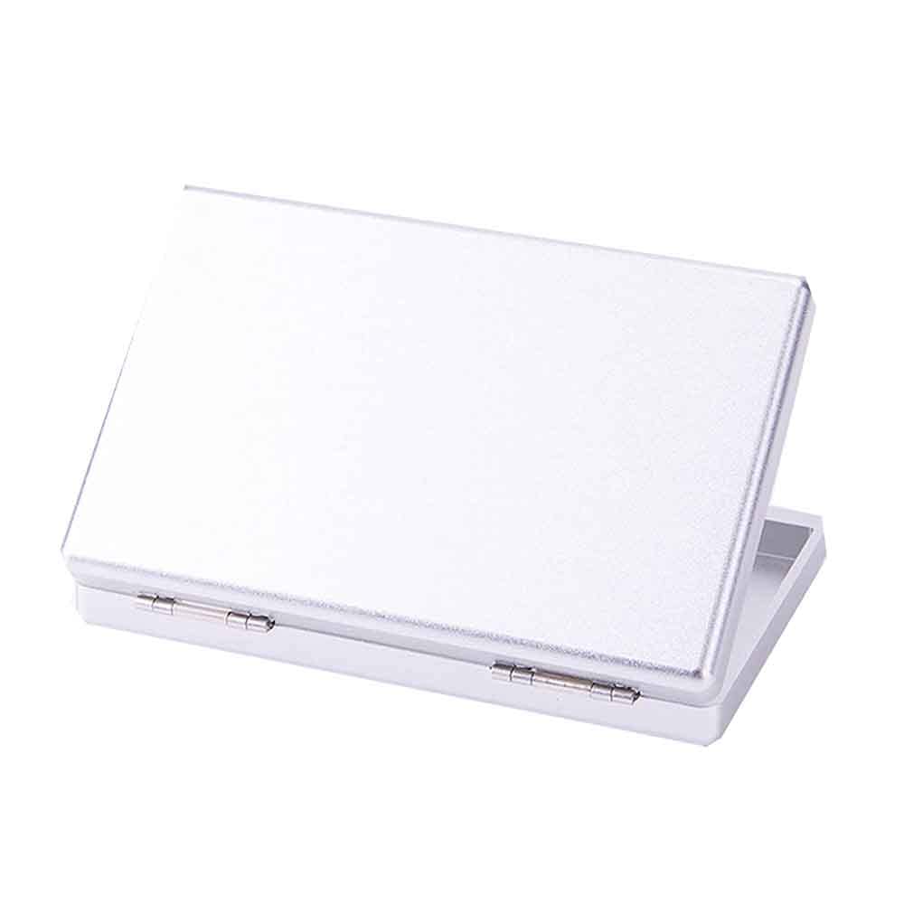 Slim Metal Cigarette Case - Ultra Thin, Moisture Proof & Magnetic Closure - Holds 20 Cigarettes - Durable & Portable for Travel, Outdoor & Daily Use (Red/Silver)