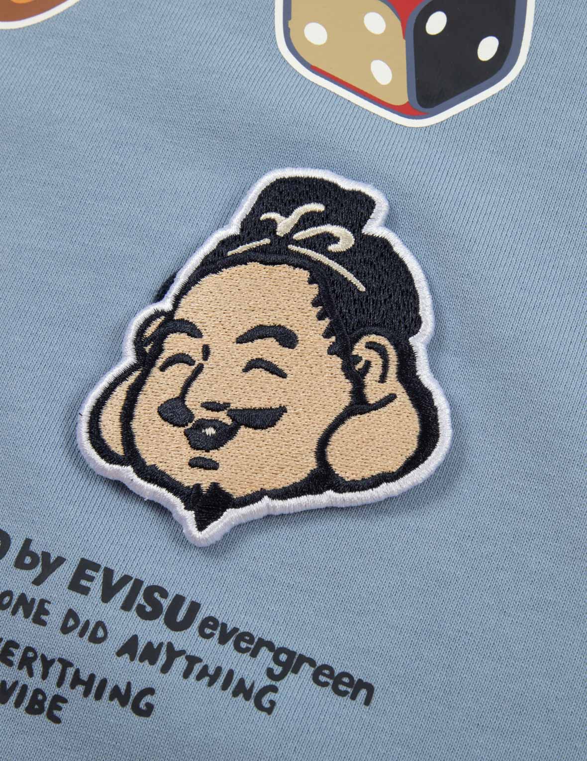 Daruma & Godhead Embroidered Badges Relaxed Fit Hoodie - Japanese Streetwear for Men & Women | Perfect for Casual Wear, Anime Conventions & Urban Fashion