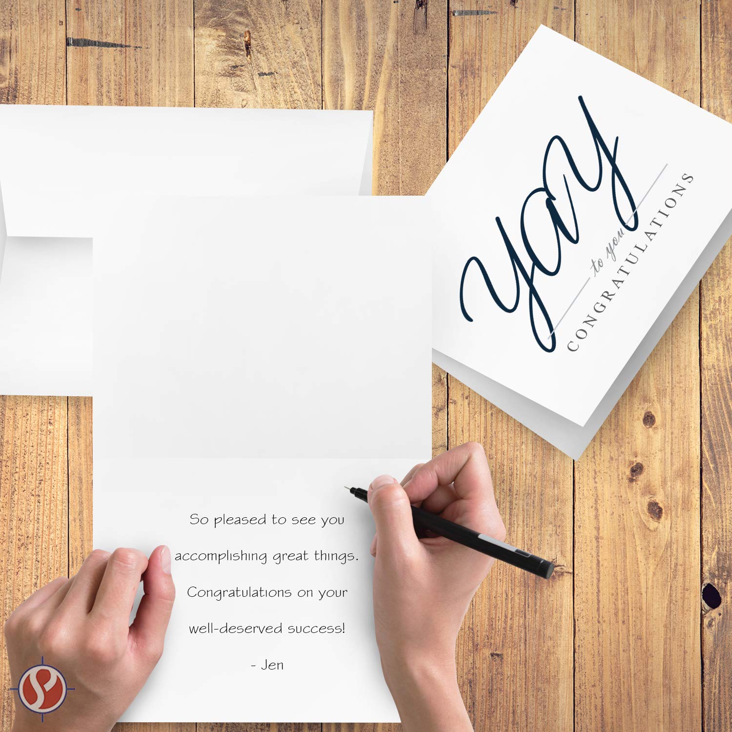 Yay to You! Congratulations Greeting Cards with Envelopes - 25-Pack of 4.25