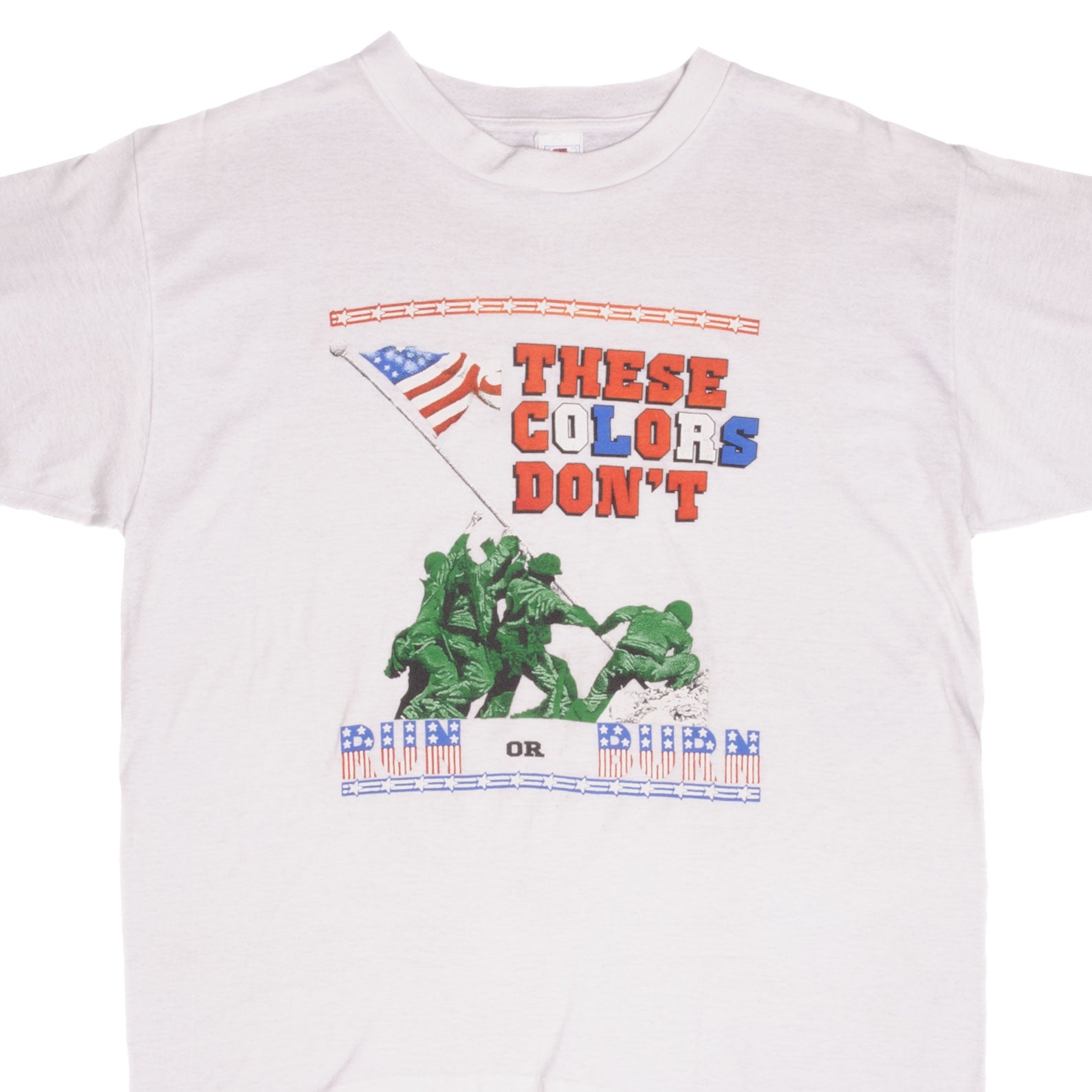 Vintage US Military Tee Shirt - 100% Cotton, Size Large, Made in USA - Perfect for Casual Wear, Patriotic Events & Military Reenactments