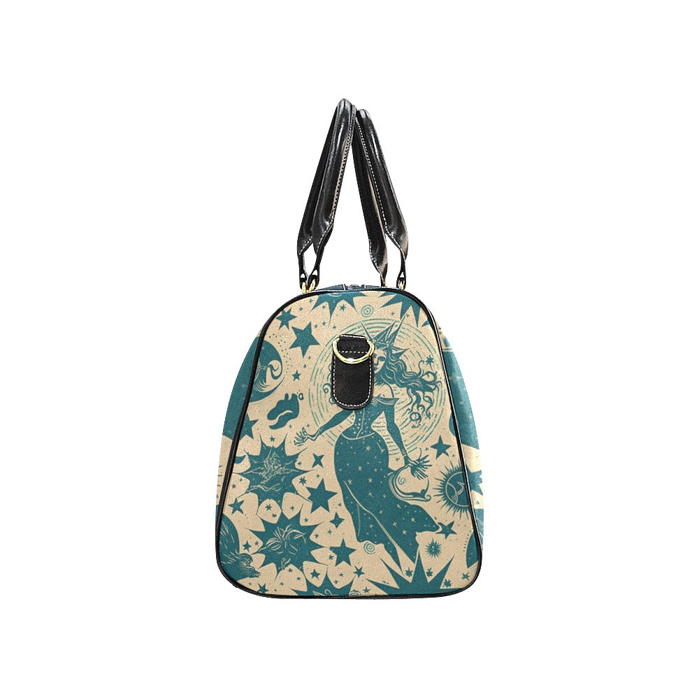Gothic Mermaid Large Travel Bag - Waterproof Duffle Bag for Women, Stylish Weekend Getaway & Gym Tote with Shoulder Strap (Perfect for Beach Vacation, Yoga Class & Overnight Trips)