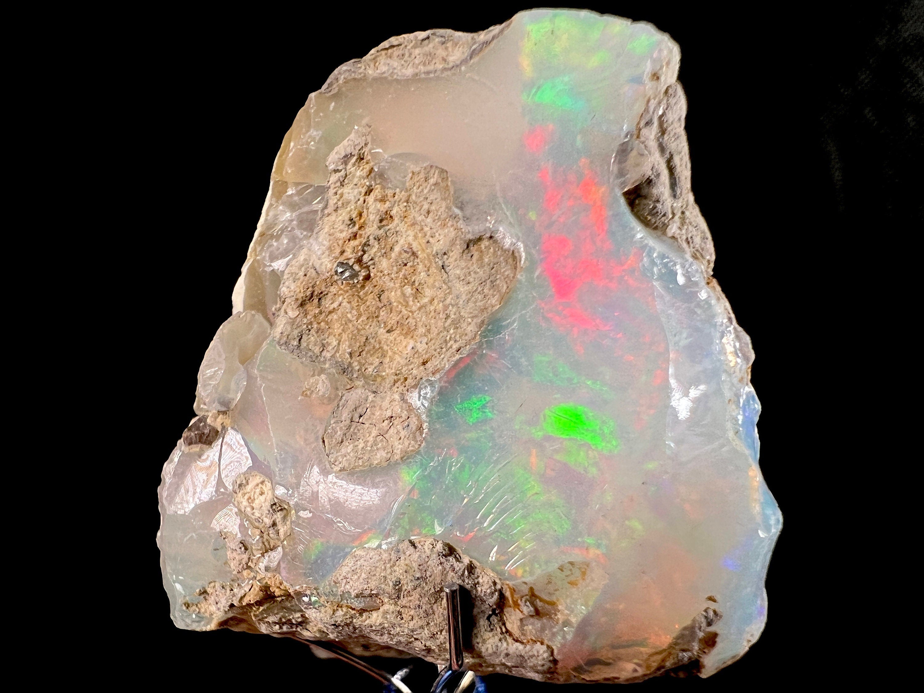 Premium 4A Welo Opal Raw Crystal - Certified Cutting Grade Opal Gemstone for Jewelry Making (50615) - Perfect for Rings, Pendants & Handcrafted Jewelry Designs