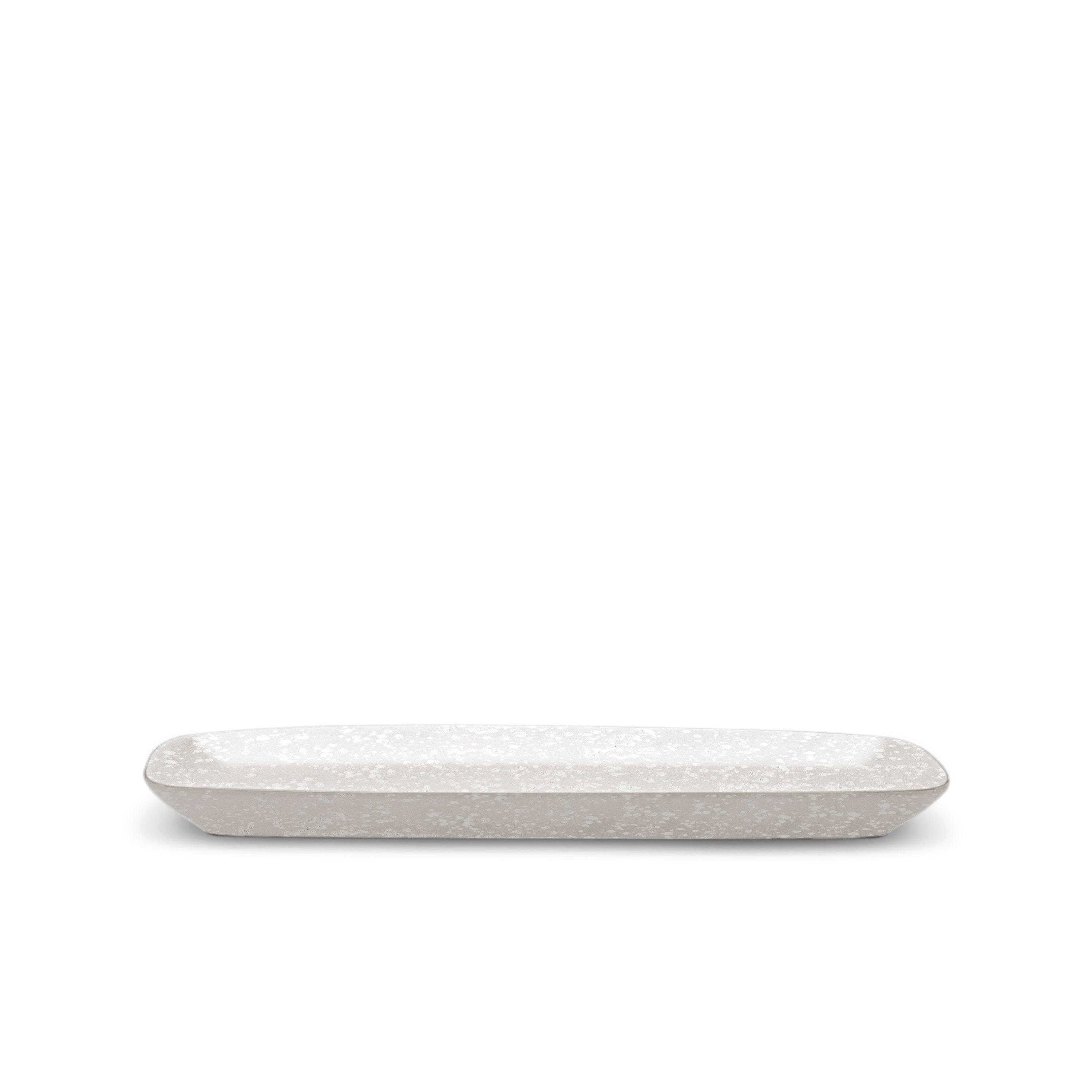 Alchimie Rectangular Platter - Medium Size Ceramic Serving Tray for Appetizers, Cheese & Charcuterie | Elegant Dining & Entertaining Platter for Parties, Weddings & Home Decor