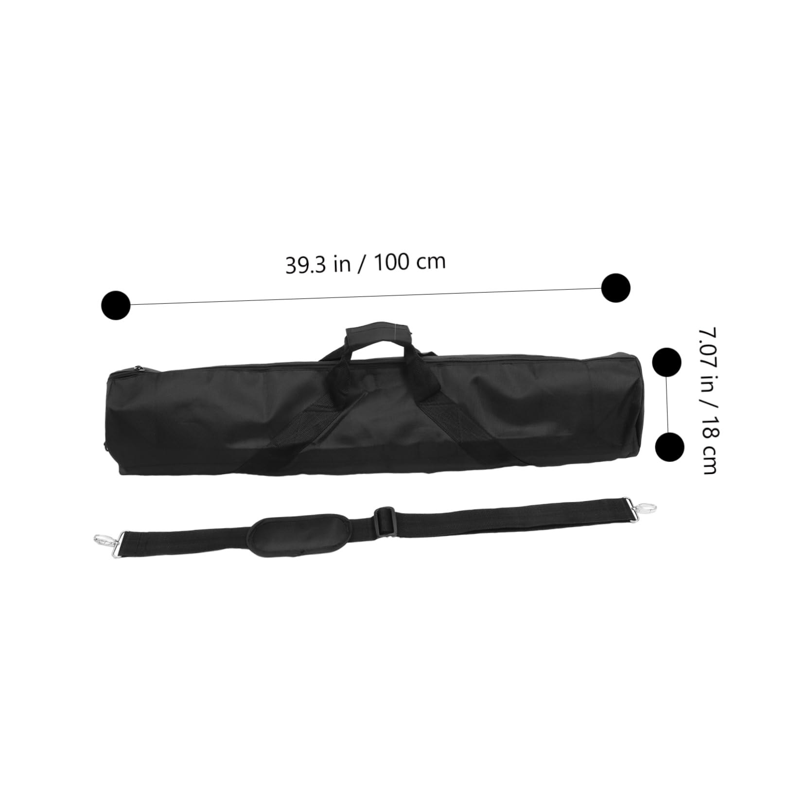 **Portable Nylon Fishing Gear Storage Bag - Lightweight Tote for Tent Poles, Fishing Rods, Tripods & Equipment | Perfect for Camping, Hiking & Outdoor Adventures**