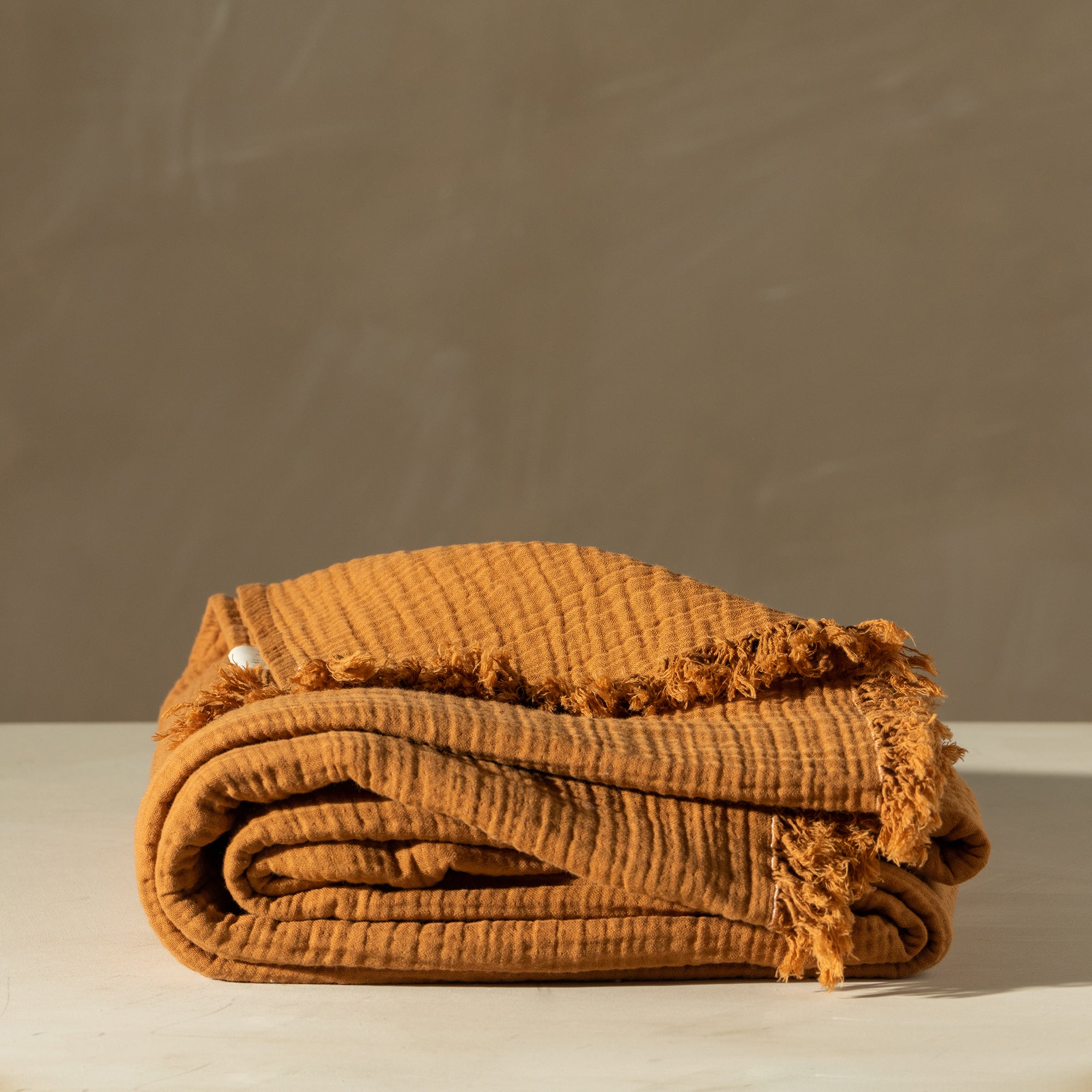 Premium Enes Cotton Bed Cover - Soft & Breathable Terracotta Duvet Cover - Perfect for Cozy Bedrooms & Guest Rooms
