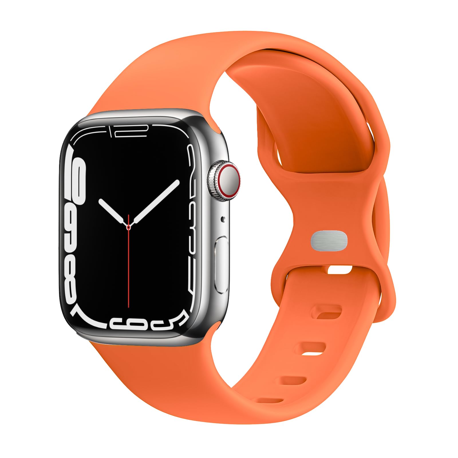 Premium Soft Silicone Sport Replacement Band for Apple Watch Series 1-9, SE, Ultra & Ultra 2 - Compatible with 38mm/40mm/41mm/42mm/44mm/45mm/49mm - Durable & Comfortable Strap for Men & Women - Perfect for Workouts, Running & Everyday Wear