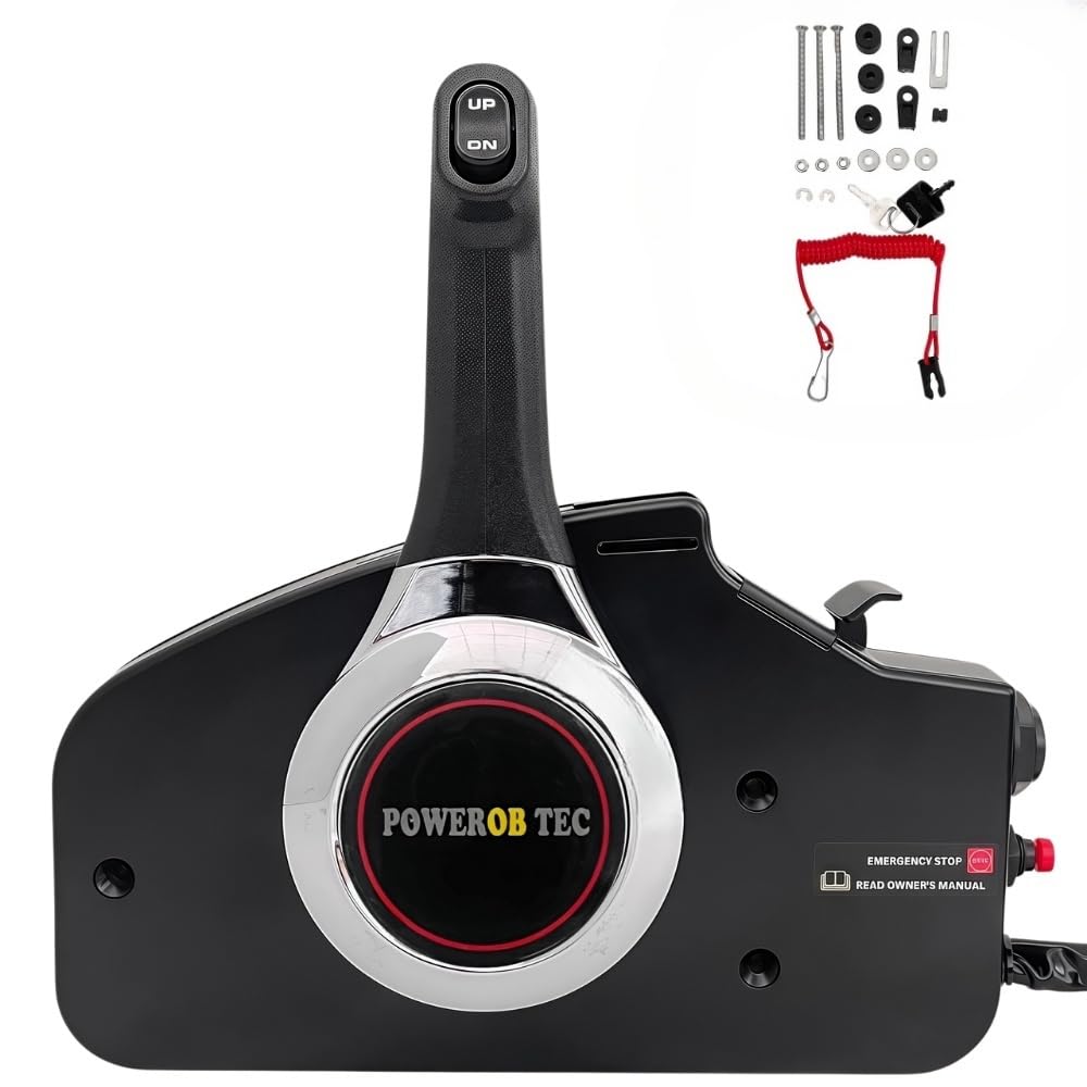 Honda Outboard Engine Throttle Control Box 24800-ZZ5-A22 - Side Mounted Remote Trolling Control for Marine Boating & Fishing | Compatible with Honda Marine Engines | Durable NHK MEC Assembly for Smooth Speed Adjustment