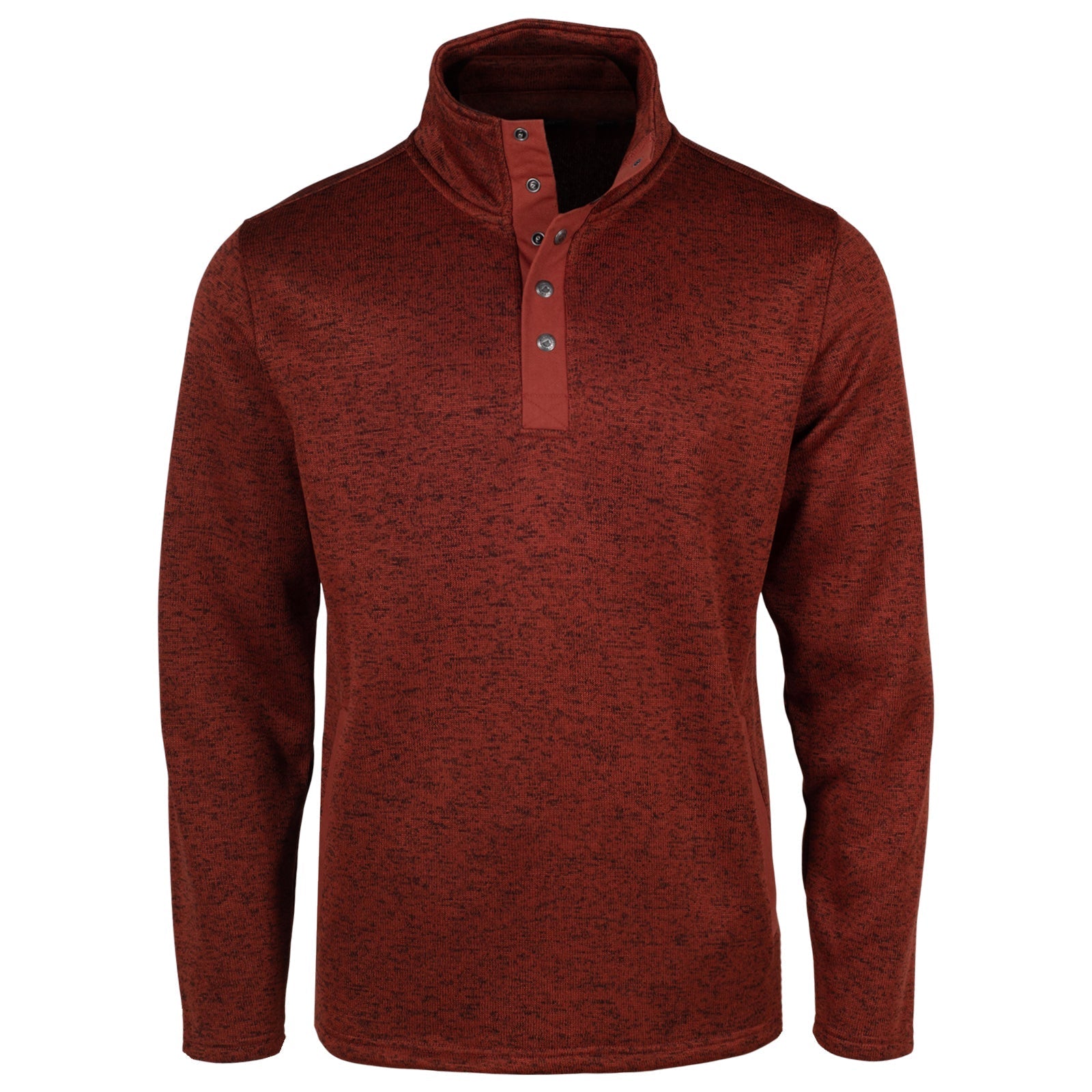 Men's Casual Norris Pullover Sweatshirt - Heather Grey - Soft Comfortable Fleece for Everyday Wear & Outdoor Activities